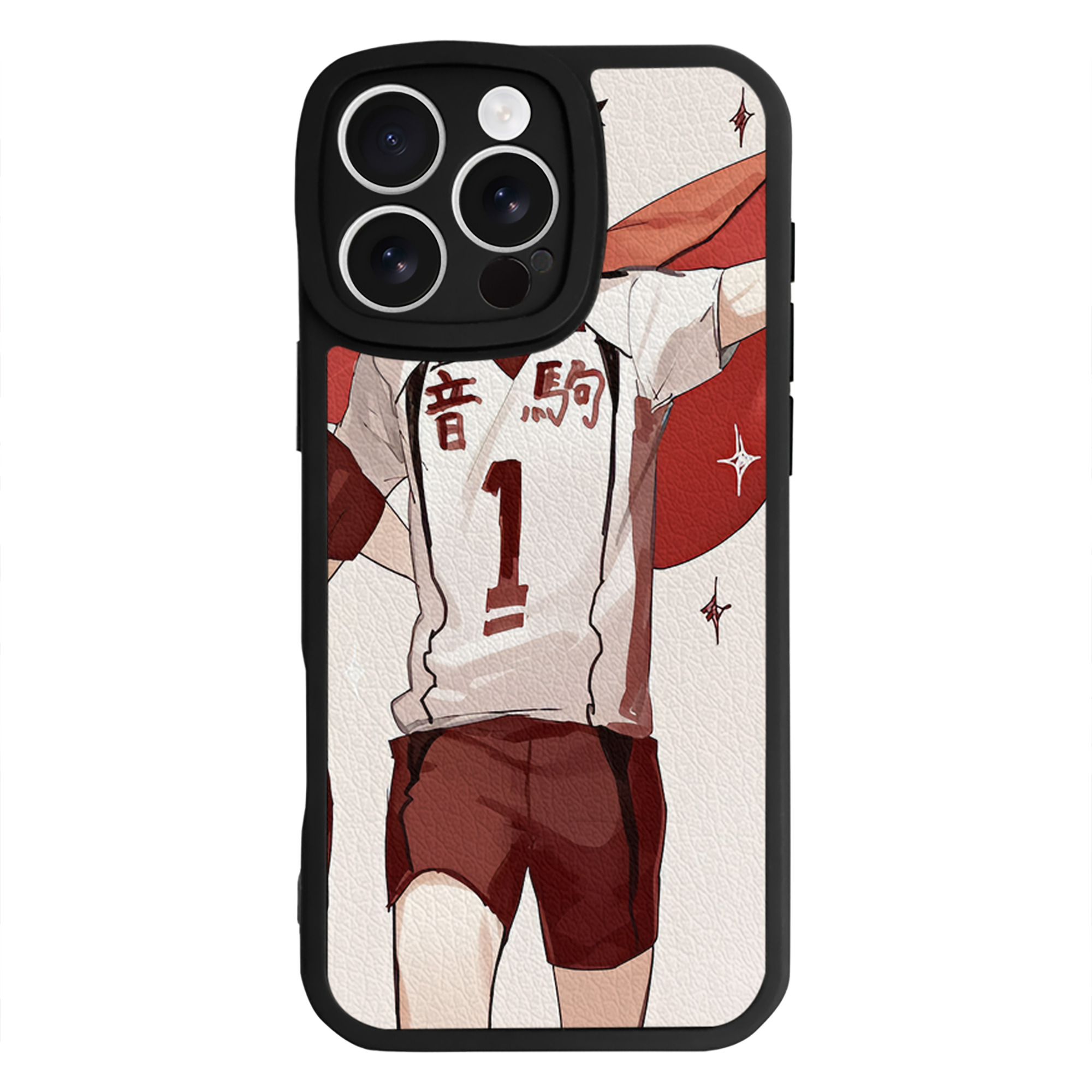 （画像用） ハイキュー!! Haikyu!! 【iPhone 16シリーズ対応】シリコンスマホケース（レザー調） 材質：シリコン